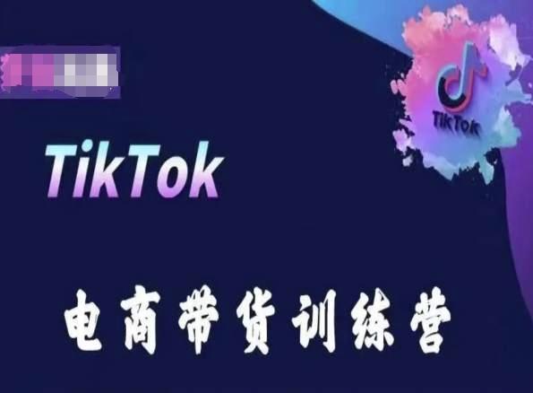 TikTok电商带货训练营，跟随时代潮流，跨境掘金-天使资源网