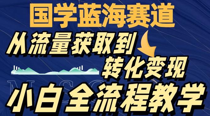 国学蓝海赛道，从流量获取，到转化变现，全流程教学-天使资源网