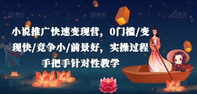 小说推广快速变现营，0门槛/变现快/竞争小/前景好，实操过程手把手针对性教学-天使资源网