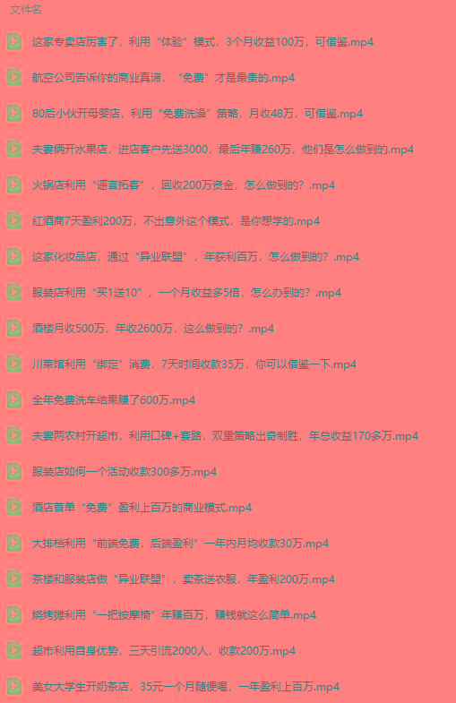 图片[5]-(9607期)真实有效391套商业模式，年入几十到几百万案例解析(电子书+视频+图文)-天使资源网