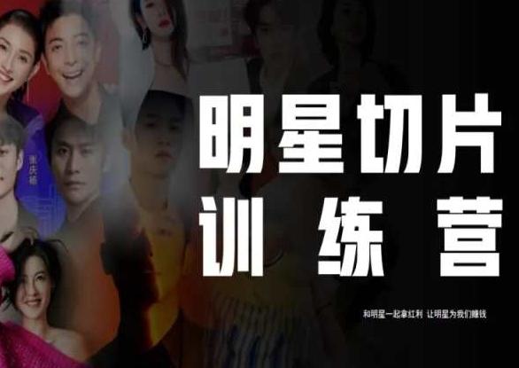 王子·明星切片线上训练营（2023），和明星一起拿红利，让明星为我们赚钱-天使资源网