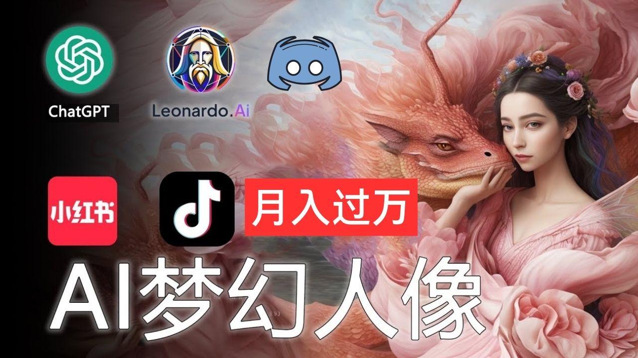 AI摄影梦幻人像：零基础也能月入过万的秘密-天使资源网