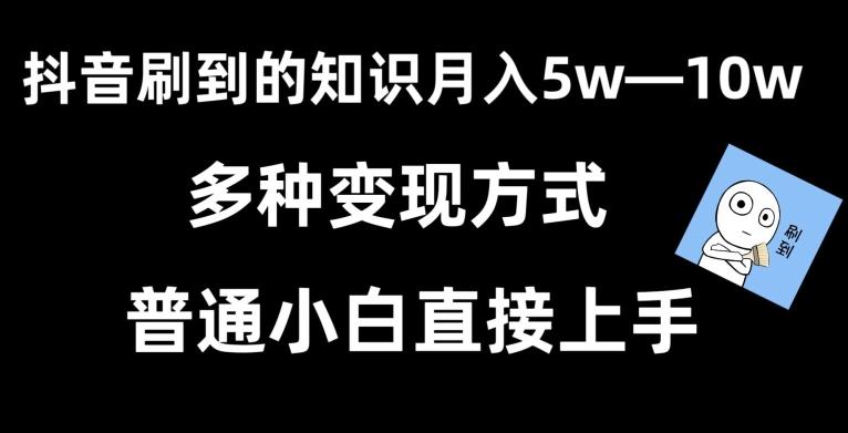 抖音刷到的知识，每天只需2小时，日入2000+，暴力变现，普通小白直接上手【揭秘】-天使资源网