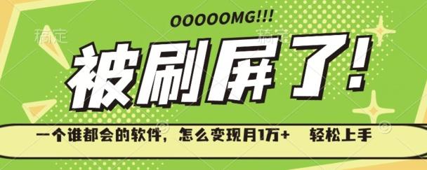 一个谁都会的软件，怎么变现月1万+轻松上手-天使资源网