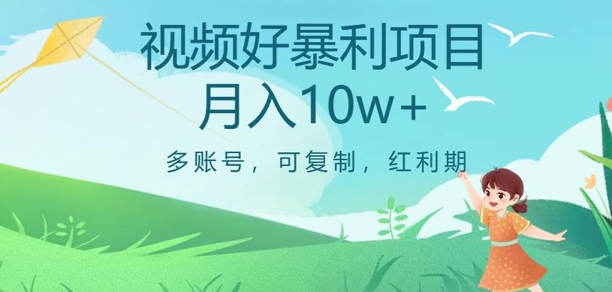 视频号暴利项目，多账号，可复制，红利期，月入10w+【揭秘】-天使资源网
