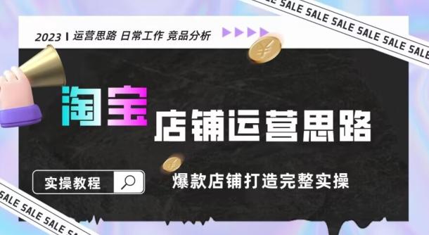 2023淘宝店铺运营全攻略：竞品分析，打造爆款店铺完整实操（附运营思维素材）-天使资源网