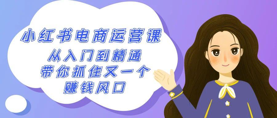 2024小红书电商运营课，从入门到精通，带你抓住又一个赚钱风口(50节课)-天使资源网
