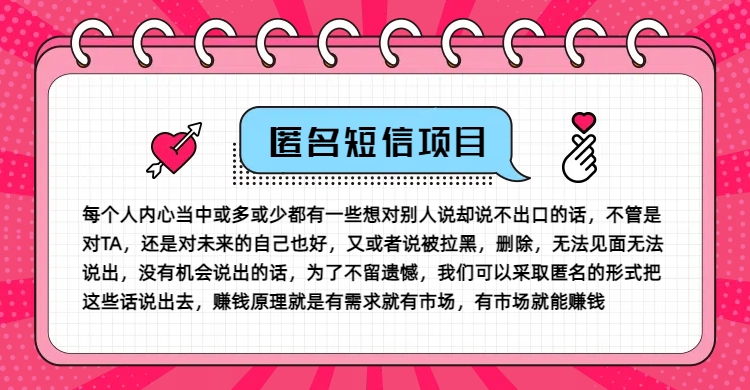 冷门小众赚钱项目，匿名短信，玩转信息差，月入五位数【揭秘】-天使资源网