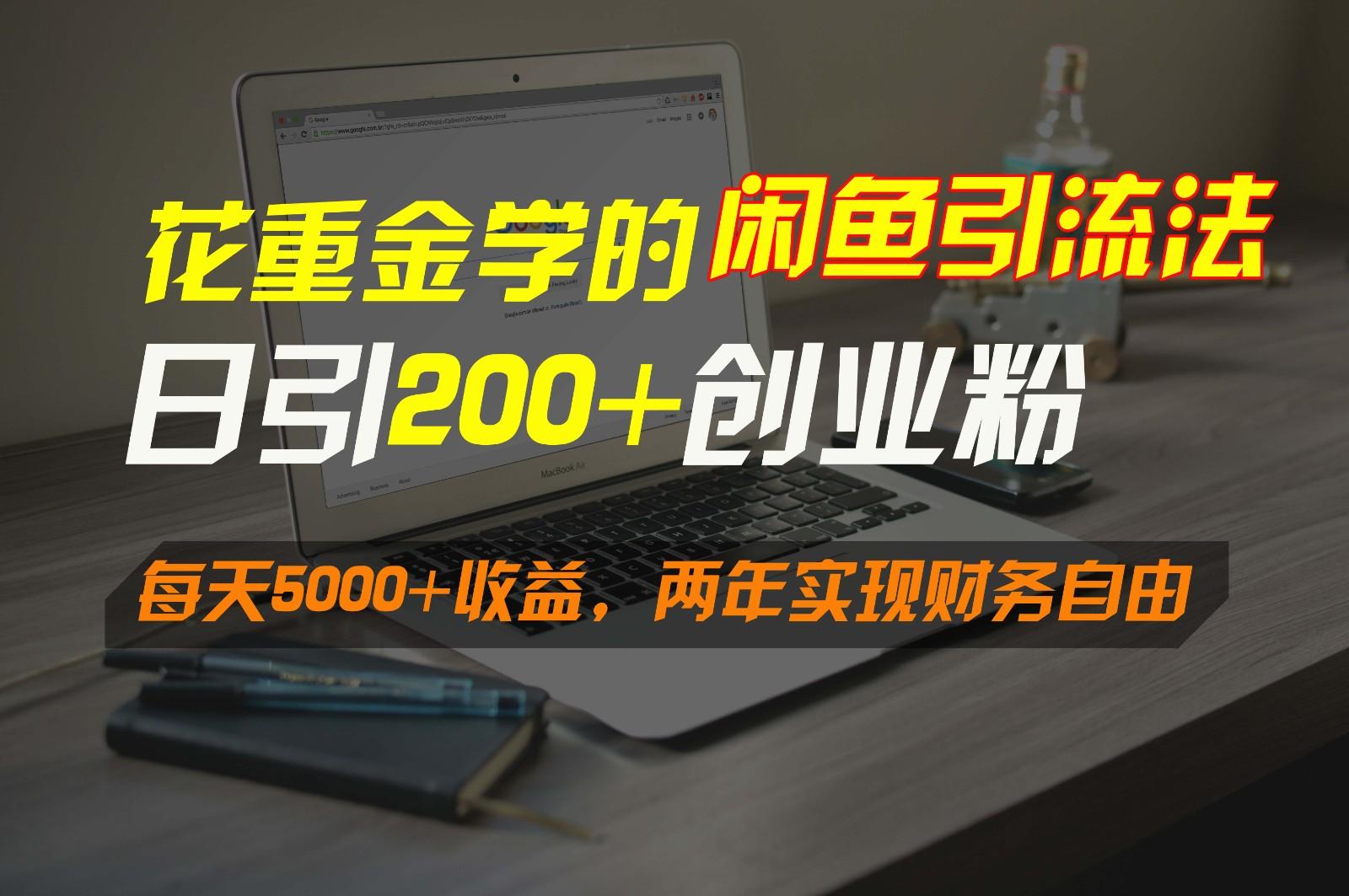 花重金学的闲鱼引流法，日引流300+创业粉，每天5000+收益，两年实现财务自由-天使资源网