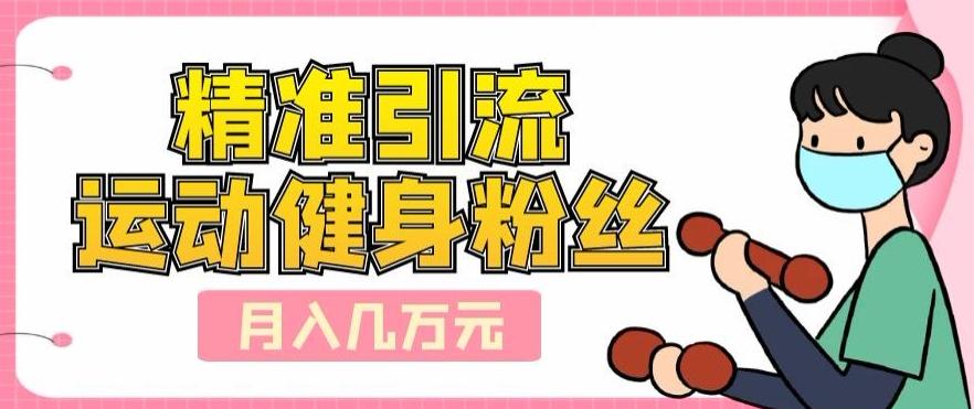精准引流运动健身粉丝，轻松月入几万-天使资源网