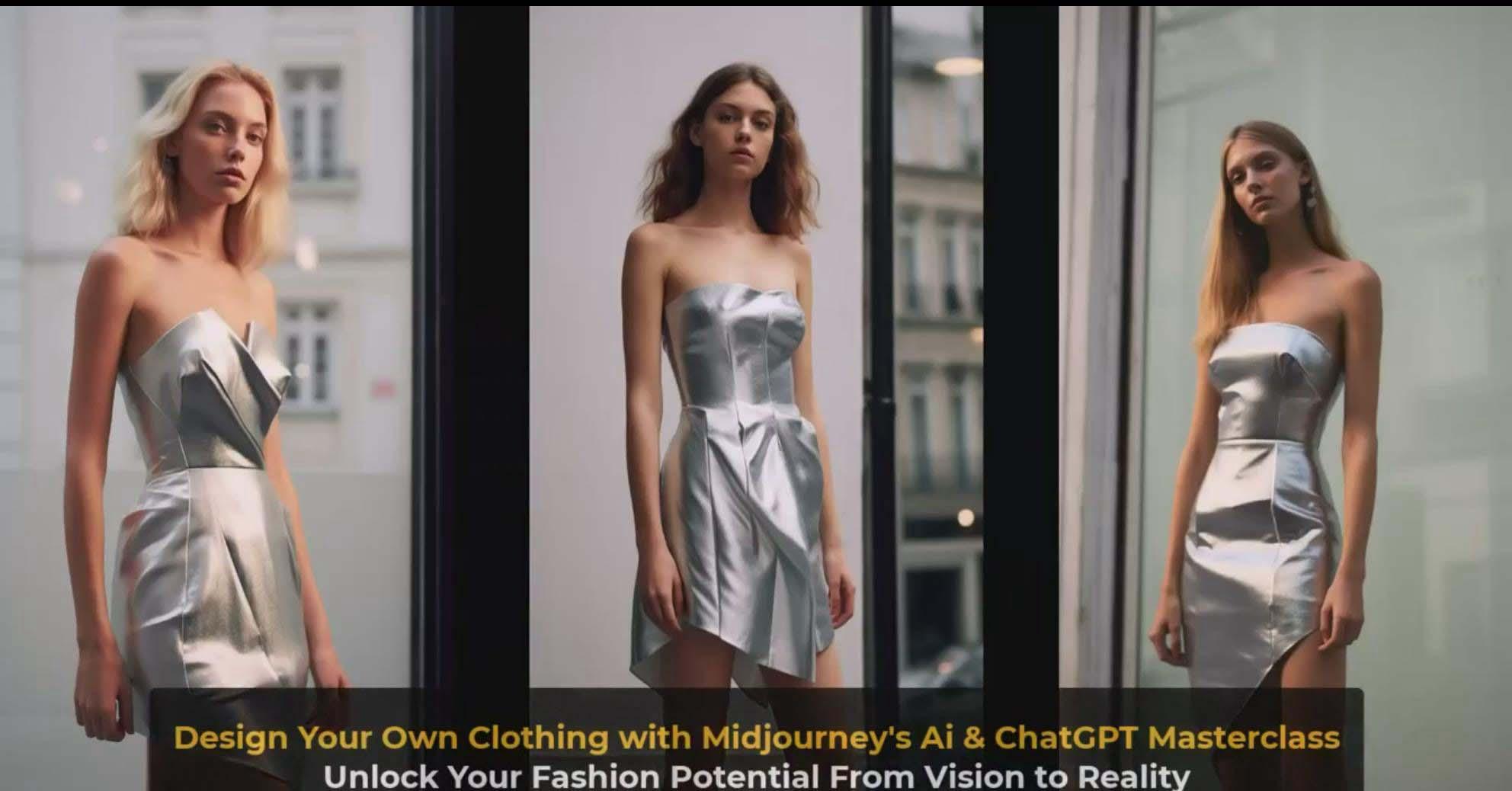 图片[8]-利用 Midjourneys Ai 人工智能设计自己的服装AI大师班-10节课-中英字幕-天使资源网