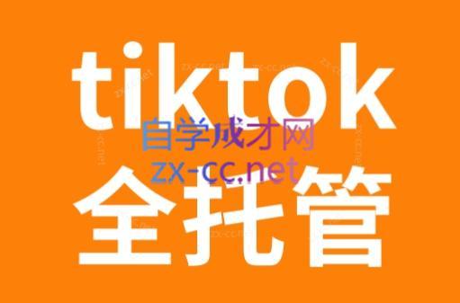 TikTok跨境电商全托管运营模式精品课-天使资源网