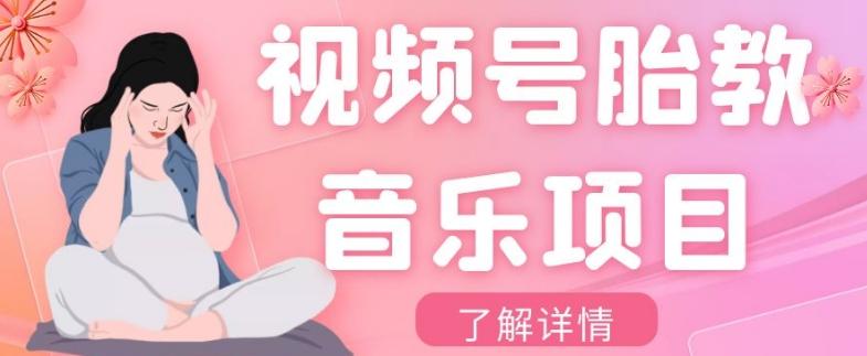 视频号胎教音乐项目，操作简单，0成本利润自己定，单日300+-天使资源网