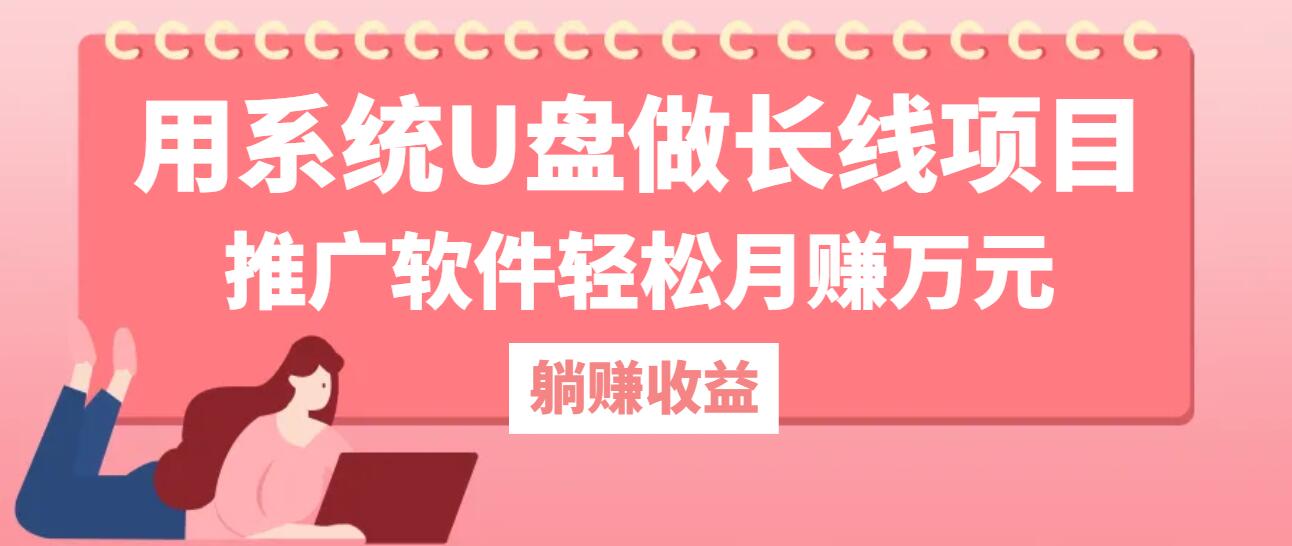用系统U盘做长线项目，推广软件轻松月赚万元(附制作教程+软件-天使资源网