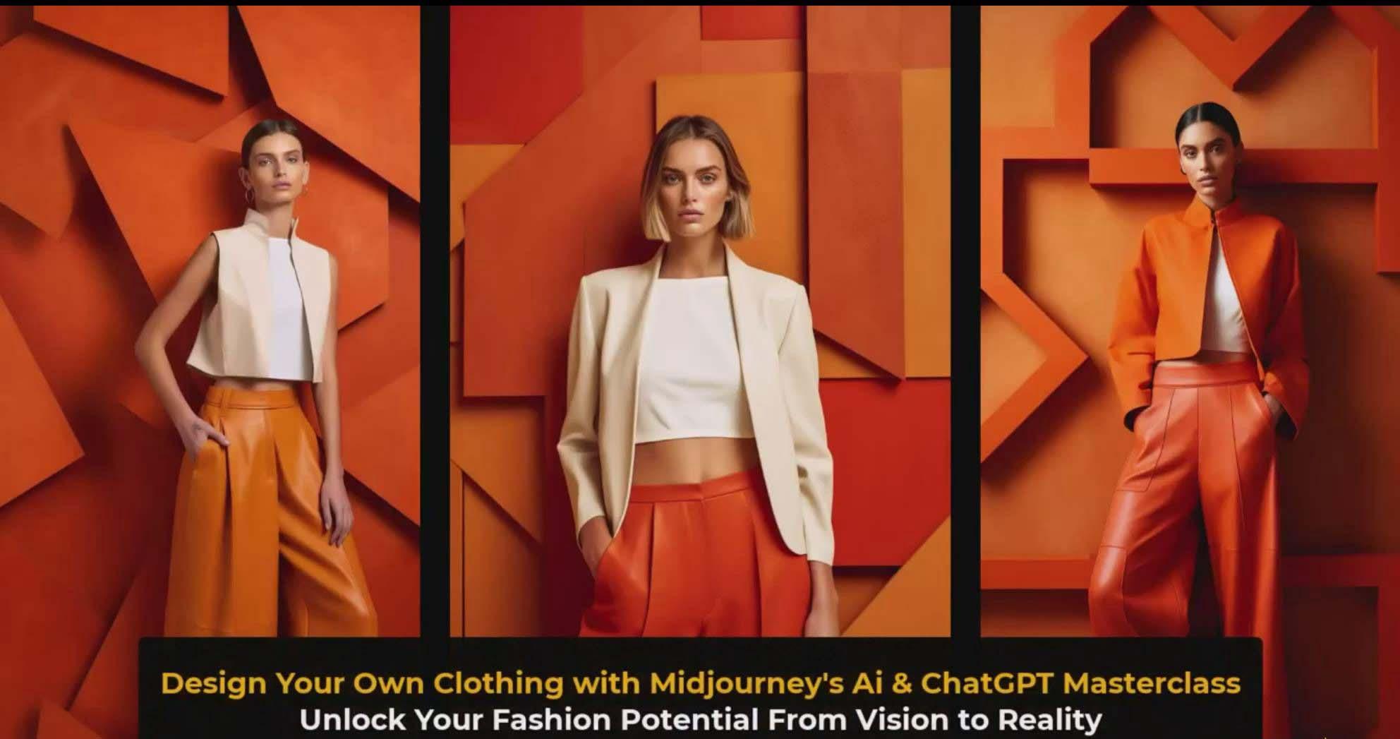 图片[3]-利用 Midjourneys Ai 人工智能设计自己的服装AI大师班-10节课-中英字幕-天使资源网