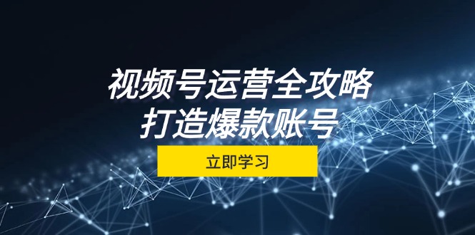 视频号运营全攻略，从定位到成交一站式学习，视频号核心秘诀，打造爆款…-天使资源网