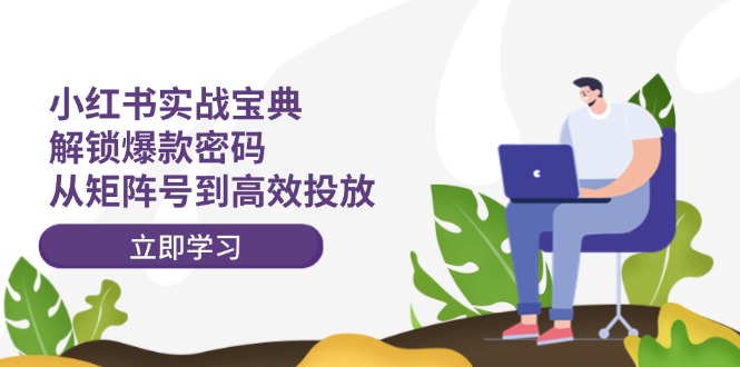 小红书实战宝典：解锁爆款密码，从矩阵号到高效投放-天使资源网
