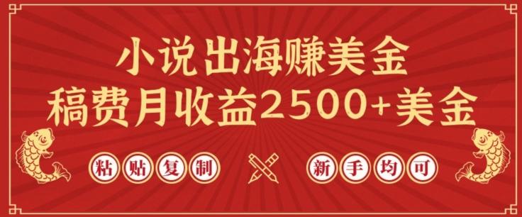 小说出海赚美金，稿费月收益2500+美金，仅需chatgpt粘贴复制，新手也能玩转【揭秘】-天使资源网