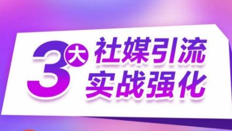 3大社媒引流实战强化，多渠道站外引流，高效精准获客，订单销售额翻倍增长-天使资源网