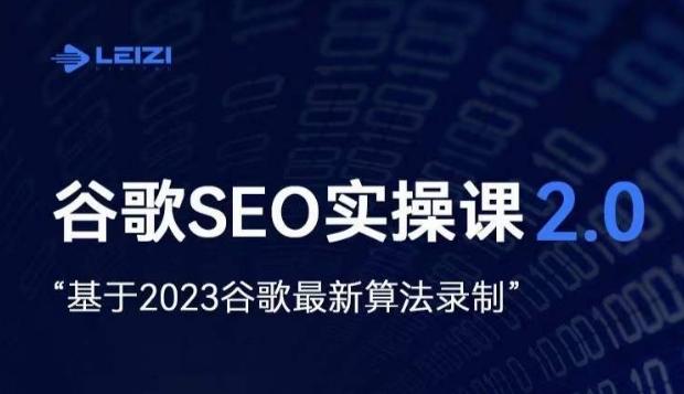 雷子·谷歌SEO 2.0实战课，独立站询盘自由必备，基于2023谷歌最新算法录制-天使资源网