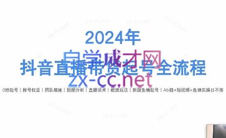 六六老师·2024年抖音直播带货起号全攻略-天使资源网