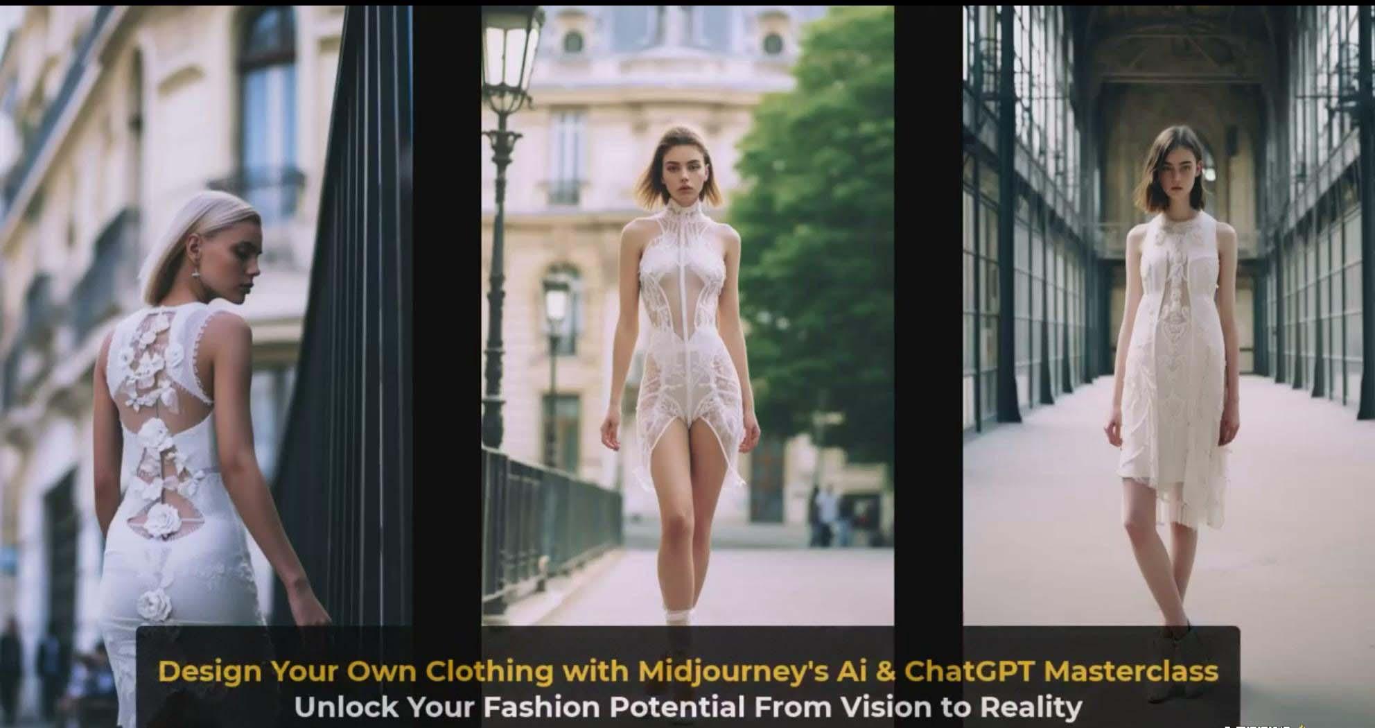 图片[4]-利用 Midjourneys Ai 人工智能设计自己的服装AI大师班-10节课-中英字幕-天使资源网