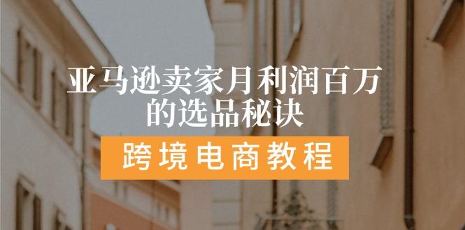 亚马逊卖家月利润百万的选品秘诀:  抓重点/高利润/大方向/大类目/选品…-天使资源网