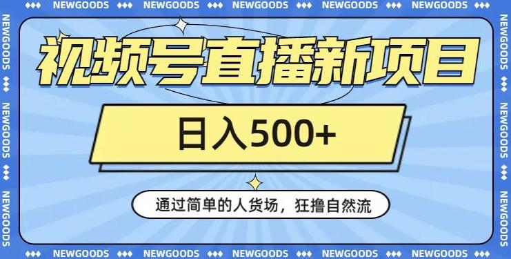 视频号直播新项目，通过简单的人货场，狂撸自然流，日入500+【260G资料】-天使资源网