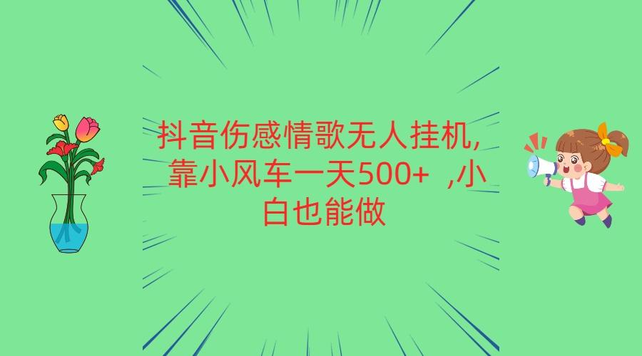 抖音伤感情歌无人挂机 靠小风车一天500+ 小白也能做-天使资源网