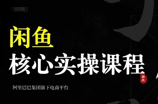 2024闲鱼核心实操课程，从养号、选品、发布、销售，教你做一个出单的闲鱼号-天使资源网