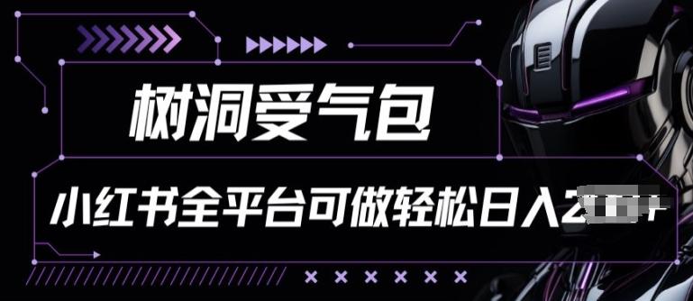 小红书等全平台树洞受气包项目，轻松日入一两张【揭秘】-天使资源网