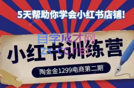 陶金金·小红书训练营(第二期)-天使资源网
