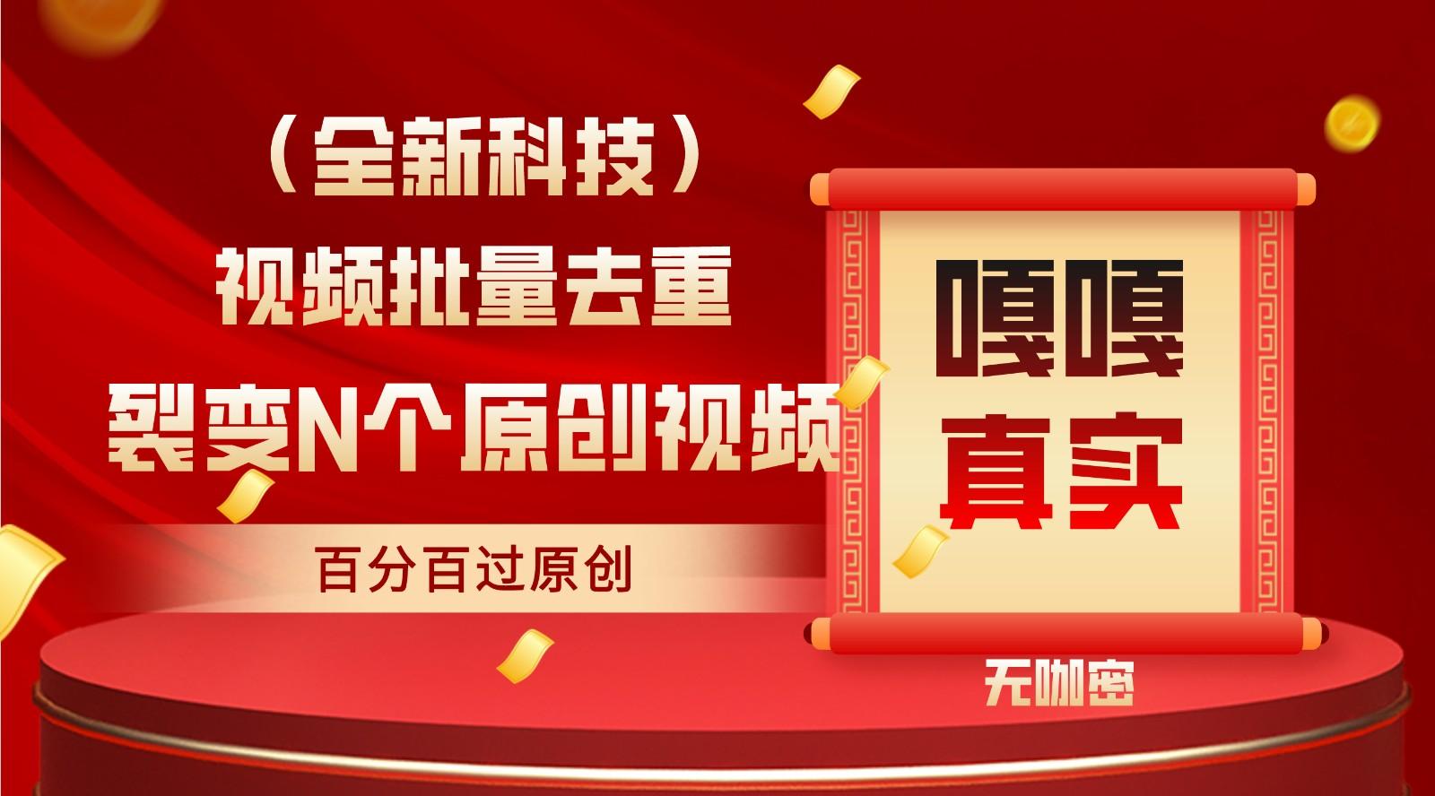 最新全自动去重技术，批量操作百分百过原创-天使资源网