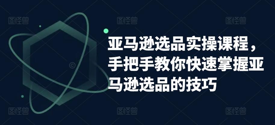 亚马逊选品实操课程，手把手教你快速掌握亚马逊选品的技巧-天使资源网