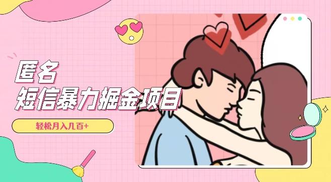 全网首发，揭秘超冷门匿名短信项目，通过信息差日入几百+【揭秘】-天使资源网
