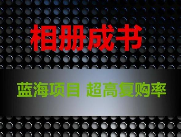 相册成书，蓝海项目，认真操作月入过万【揭秘】-天使资源网