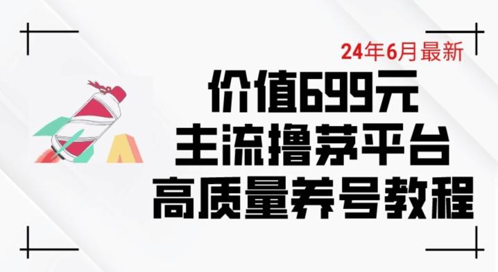 6月最新价值699的主流撸茅台平台精品养号下车攻略【揭秘】-天使资源网