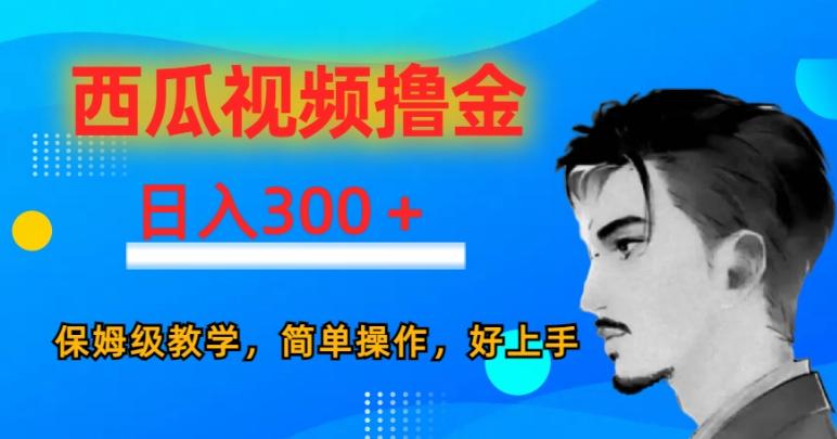 西瓜视频撸金日入300，保姆级教学，简单操作，好上手-天使资源网