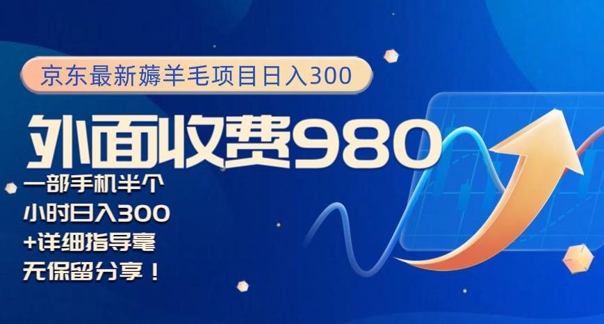 京东最新薅羊毛项目小白怎么做到日入300+一部手机半小时搞定-天使资源网